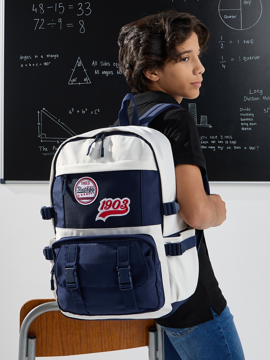 Varsity Applique 3-Piece Backpack Set