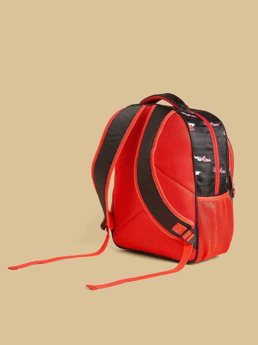 Mickey Mouse Print Backpack with Adjustable Straps