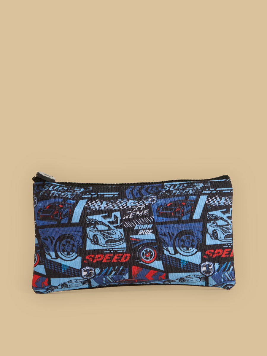 Racing Print 5-Piece Trolley Backpack Set