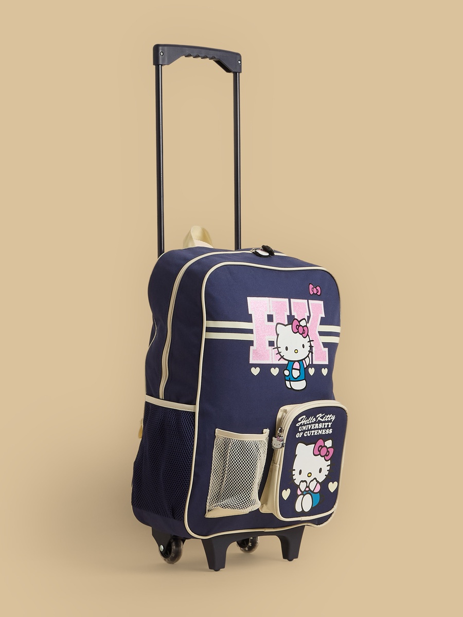 hello kitty backpack trolley Panels-FAN GTS Backpack, Multicolour Karactermania This pink Hello Kitty is made with all the details that your little one will love Hello Kitty Print 3-Piece Trolley