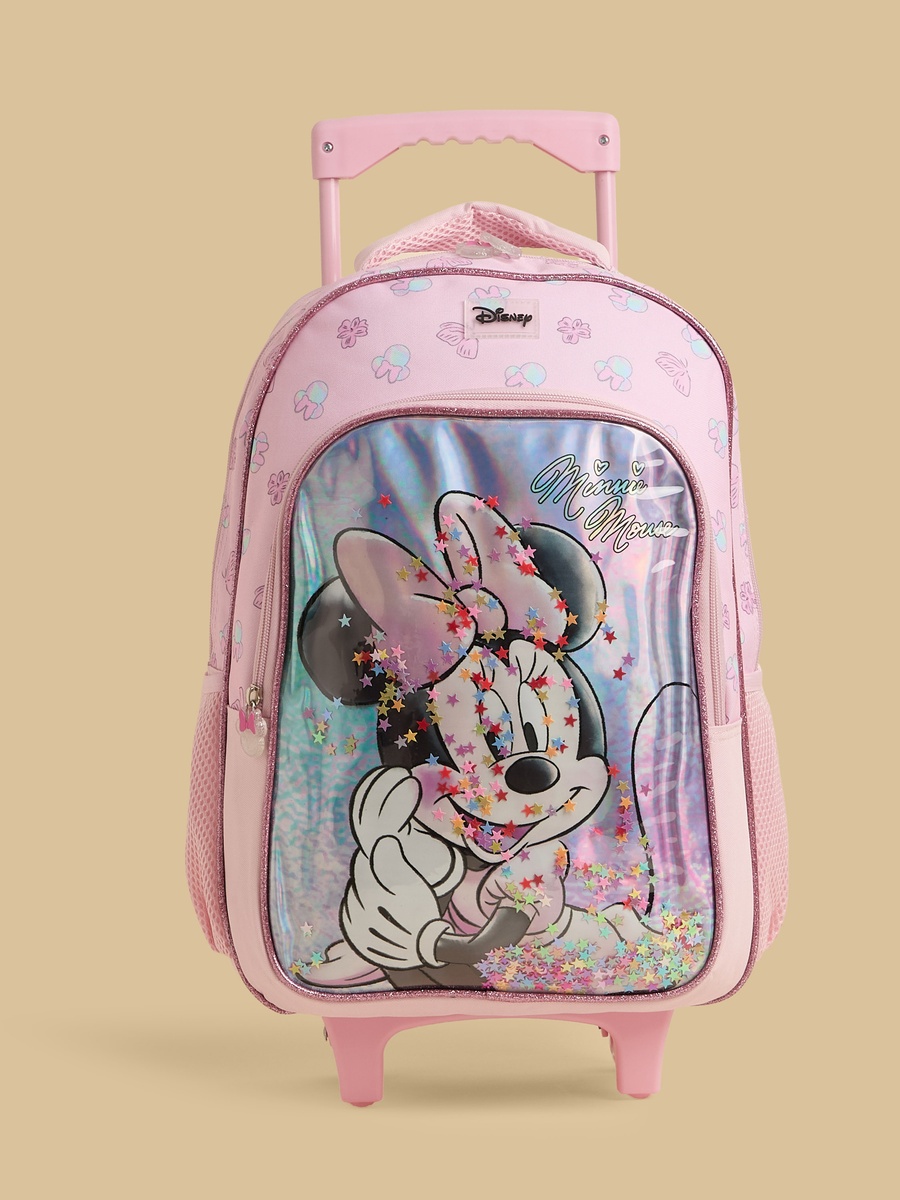 Minnie Mouse Print 5-Piece Trolley Backpack Set