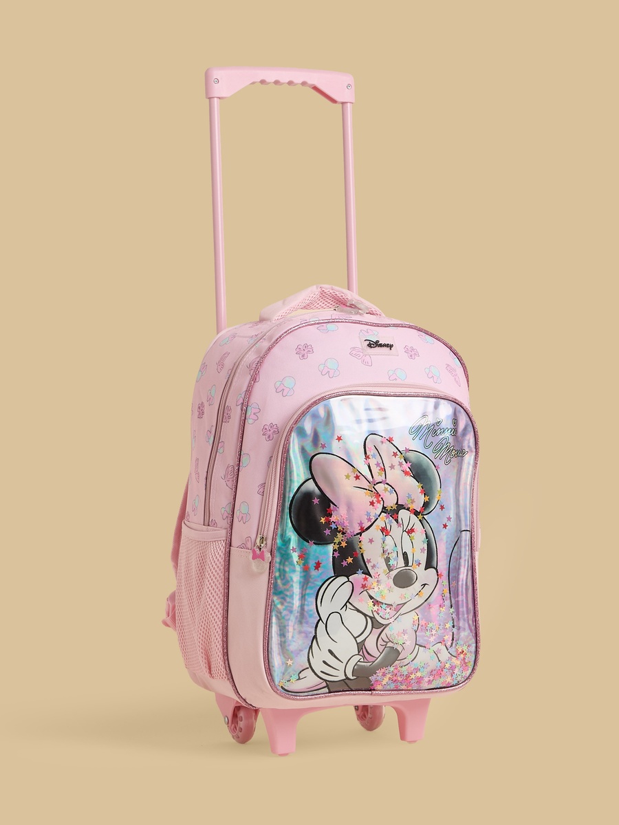 Minnie Mouse Print 5-Piece Trolley Backpack Set