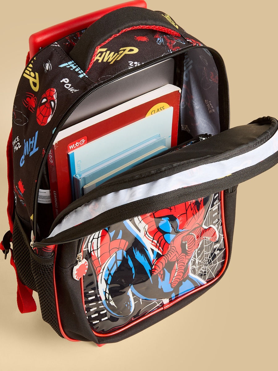 Spider-Man Print 5-Piece Trolley Backpack Set