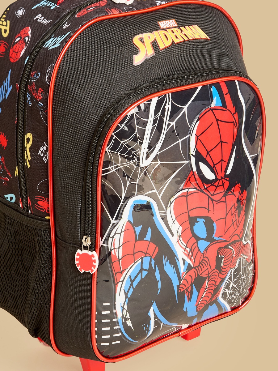 Spider-Man Print 5-Piece Trolley Backpack Set