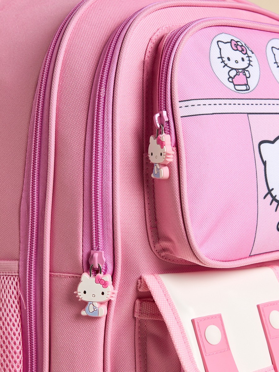 Hello Kitty Print Backpack with Adjustable Straps
