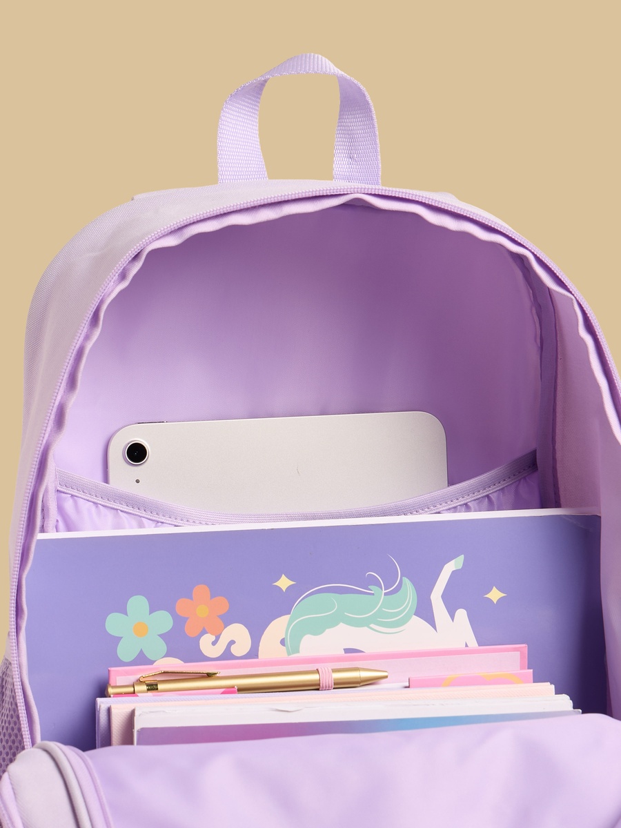 Kuromi Print Backpack with Adjustable Straps