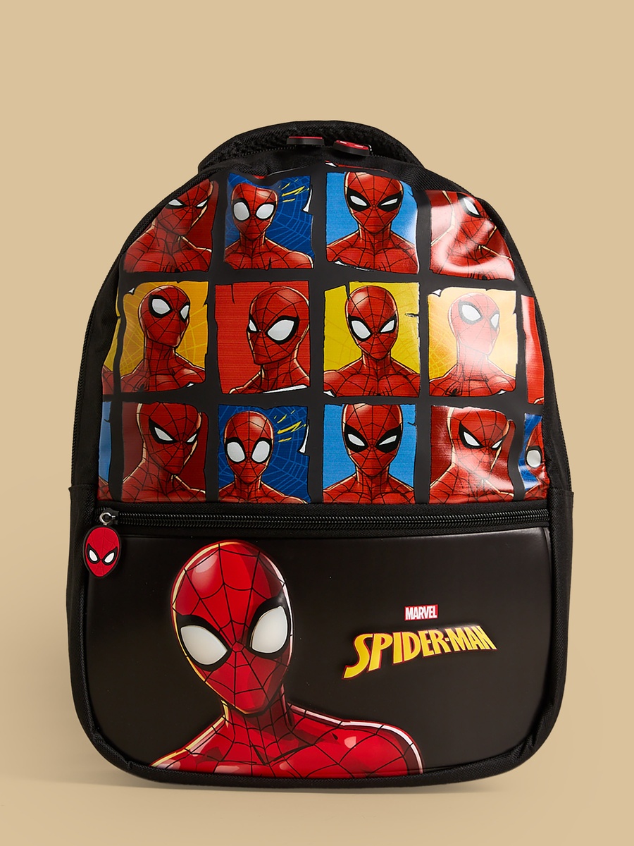 Spider-Man Print Light Up Backpack with Adjustable Straps