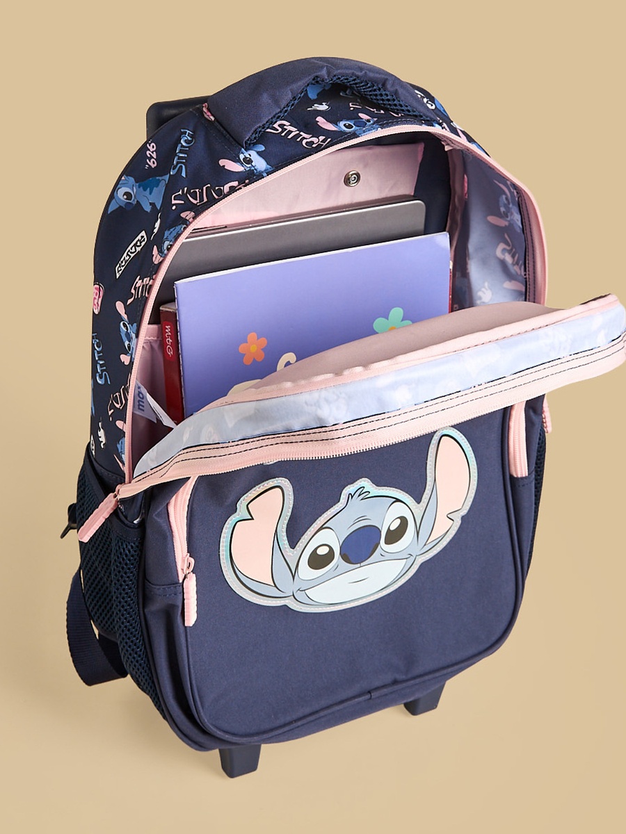 Stitch Print 5-Piece Trolley Backpack Set