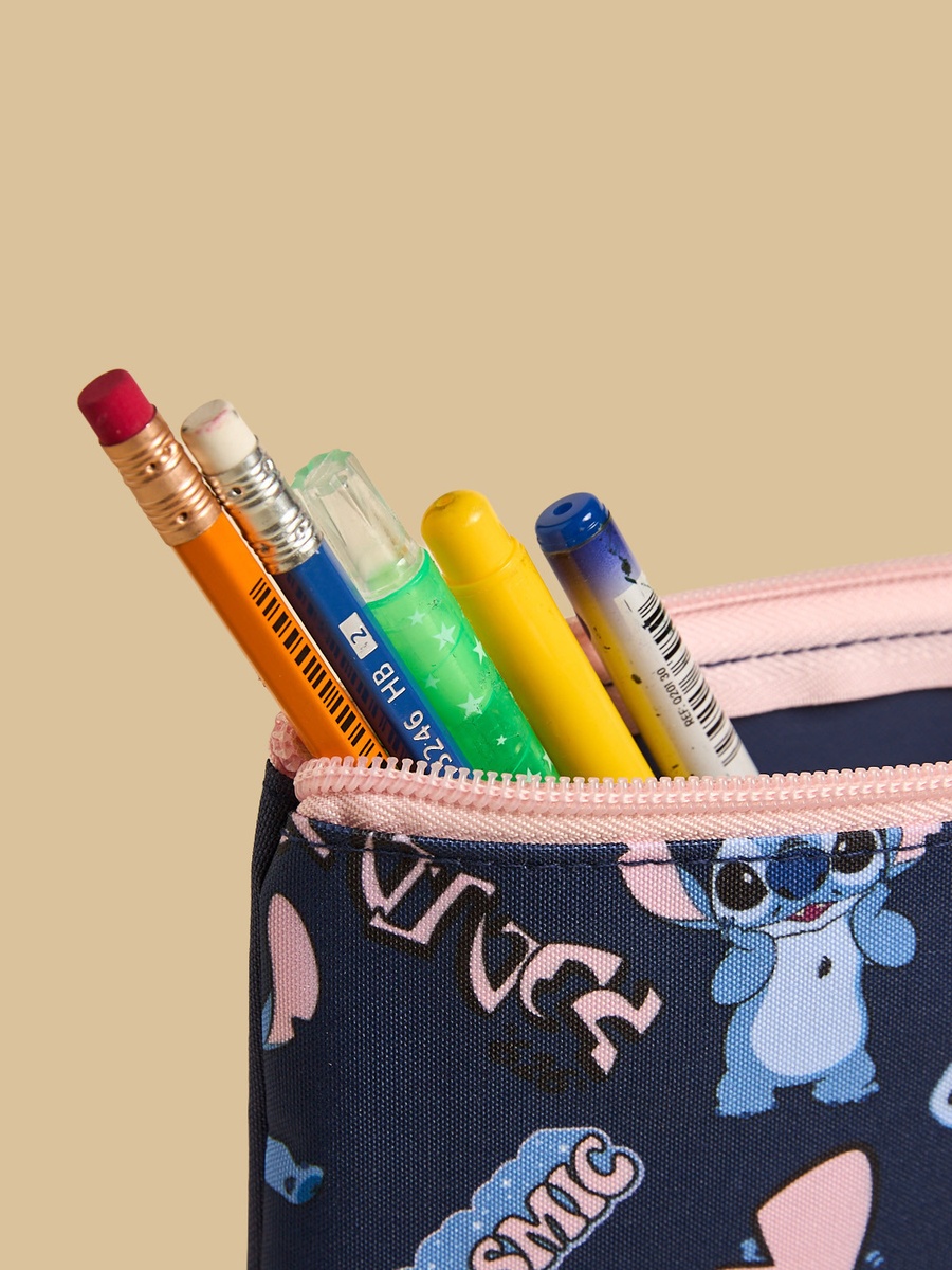 Stitch Print 5-Piece Trolley Backpack Set