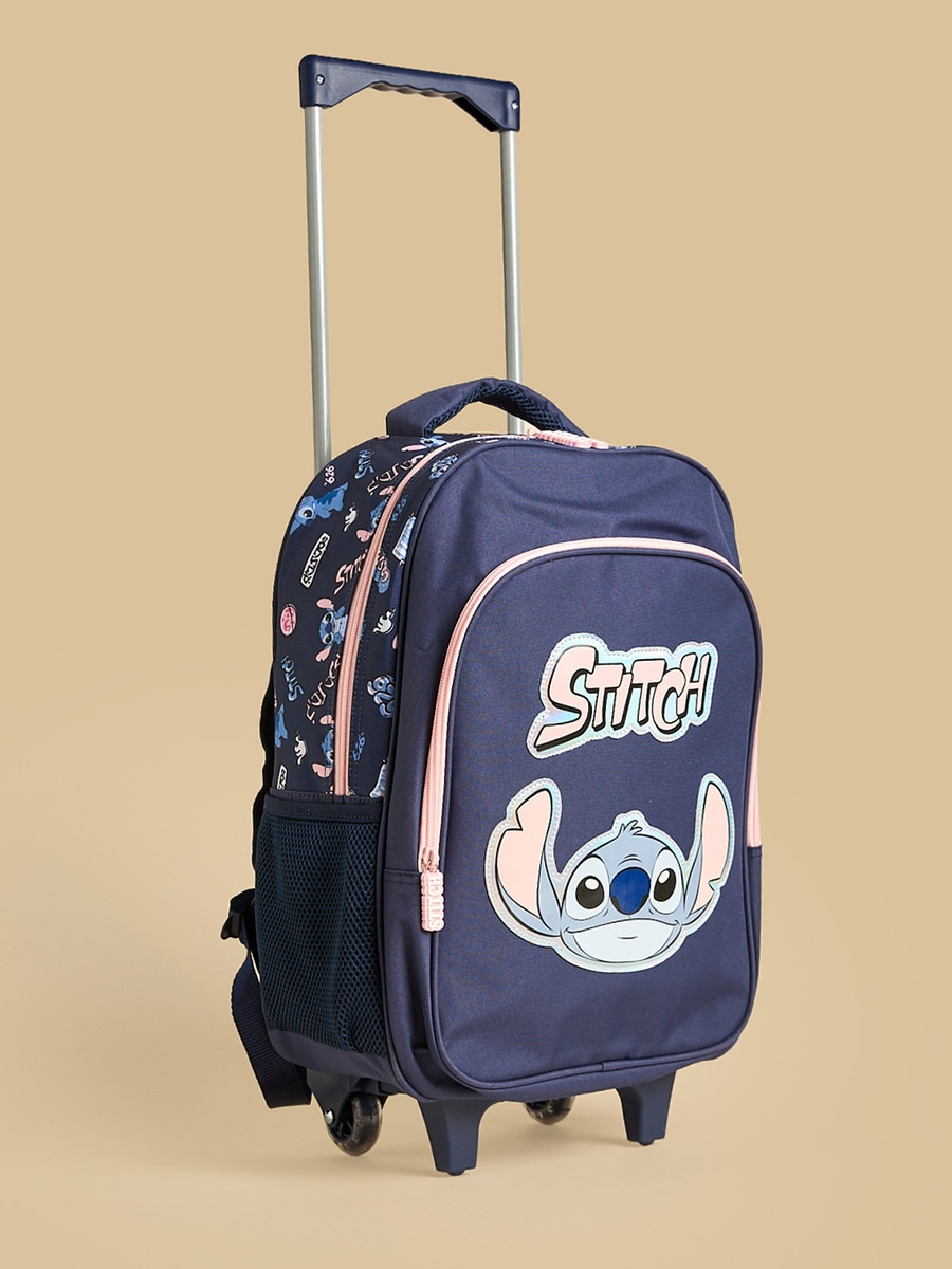 Stitch Print 5-Piece Trolley Backpack Set