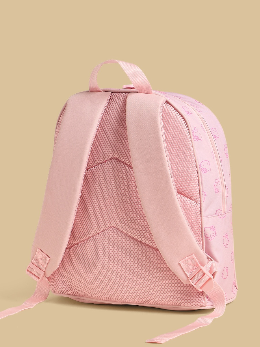 Hello Kitty Print Backpack with Adjustable Straps