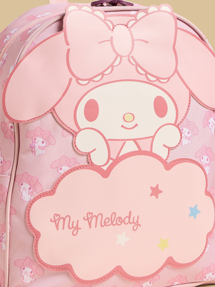 My Melody Print Backpack with Adjustable Straps
