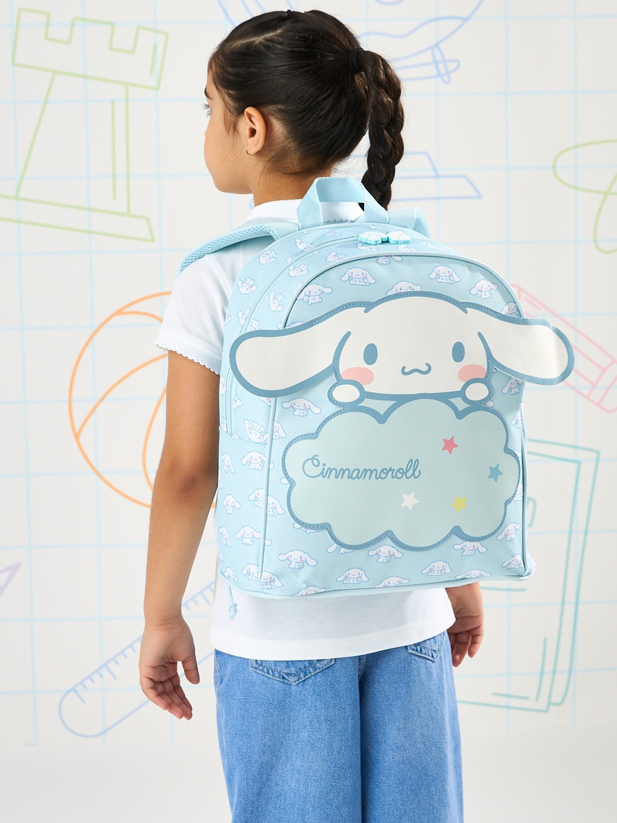 Cinnamoroll Print Backpack with Adjustable Straps