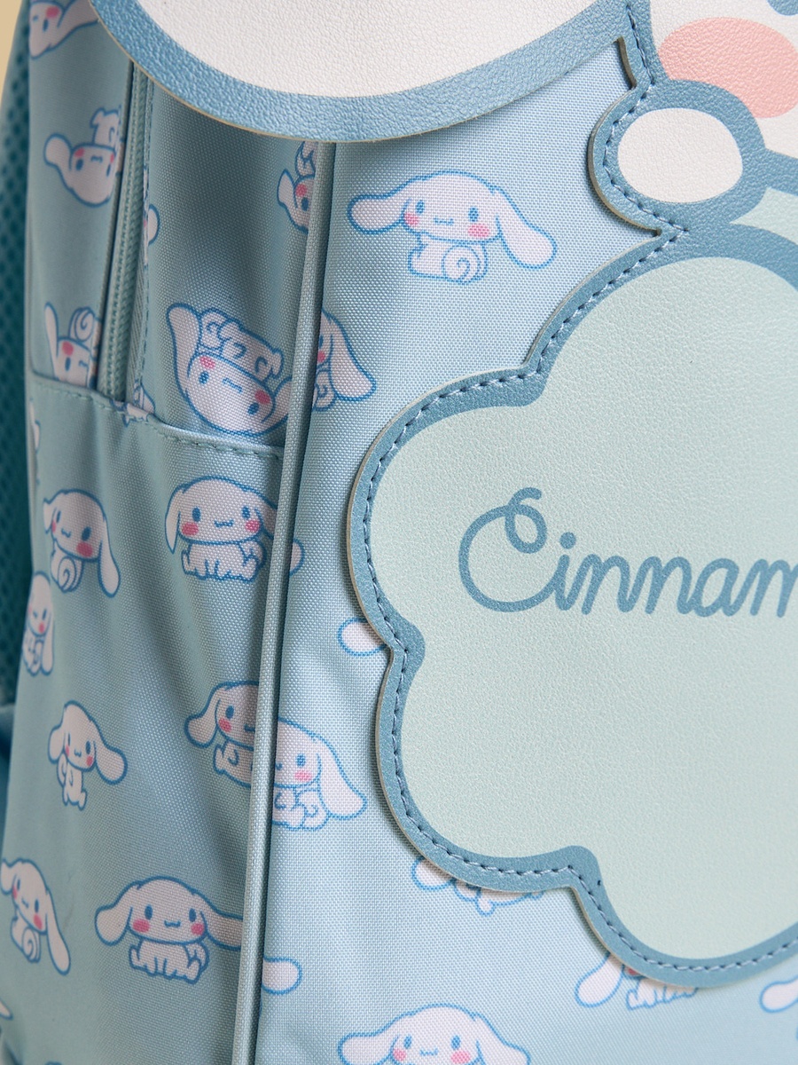 Cinnamoroll Print Backpack with Adjustable Straps
