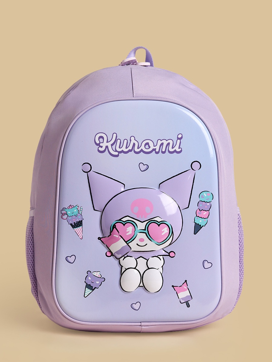 Kuromi Print Backpack with Adjustable Shoulder Straps