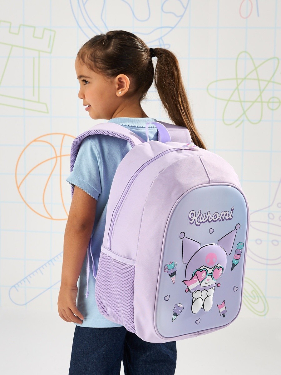 Kuromi Print Backpack with Adjustable Shoulder Straps