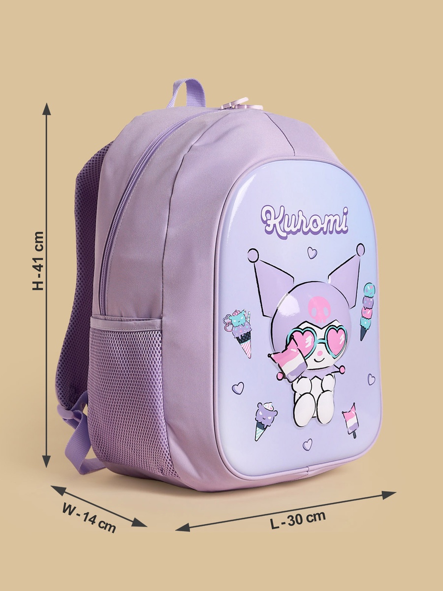 Kuromi Print Backpack with Adjustable Shoulder Straps