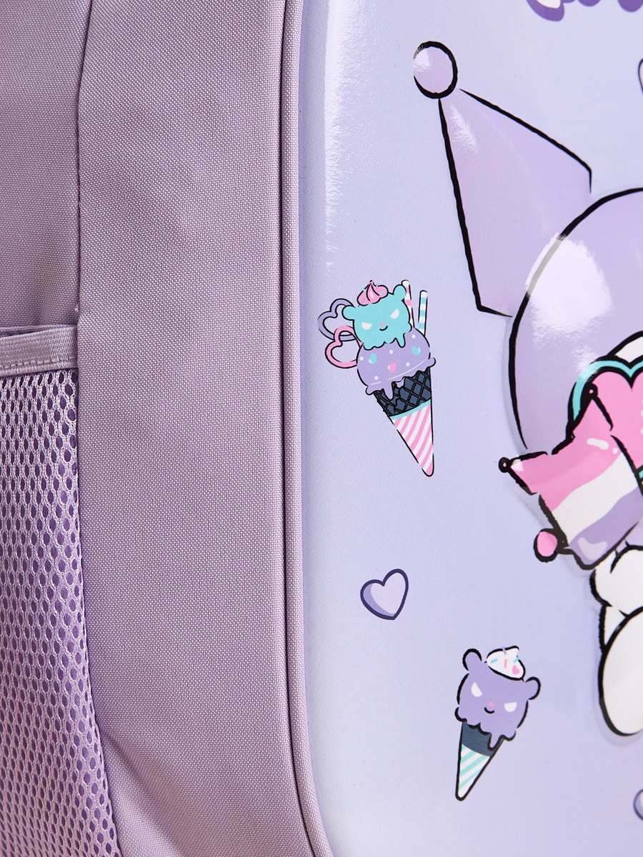 Kuromi Print Backpack with Adjustable Shoulder Straps