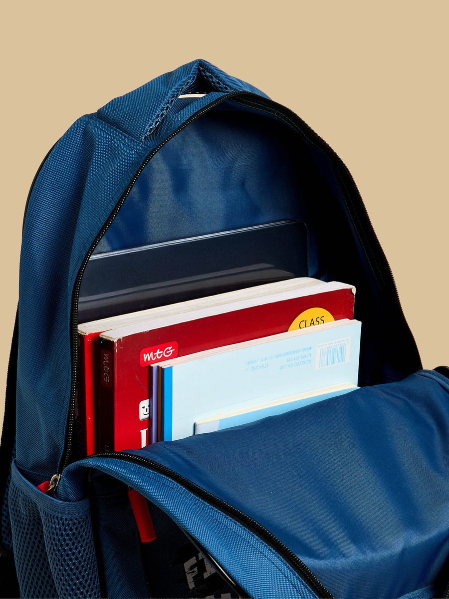 Racing Print Backpack with Adjustable Shoulder Straps
