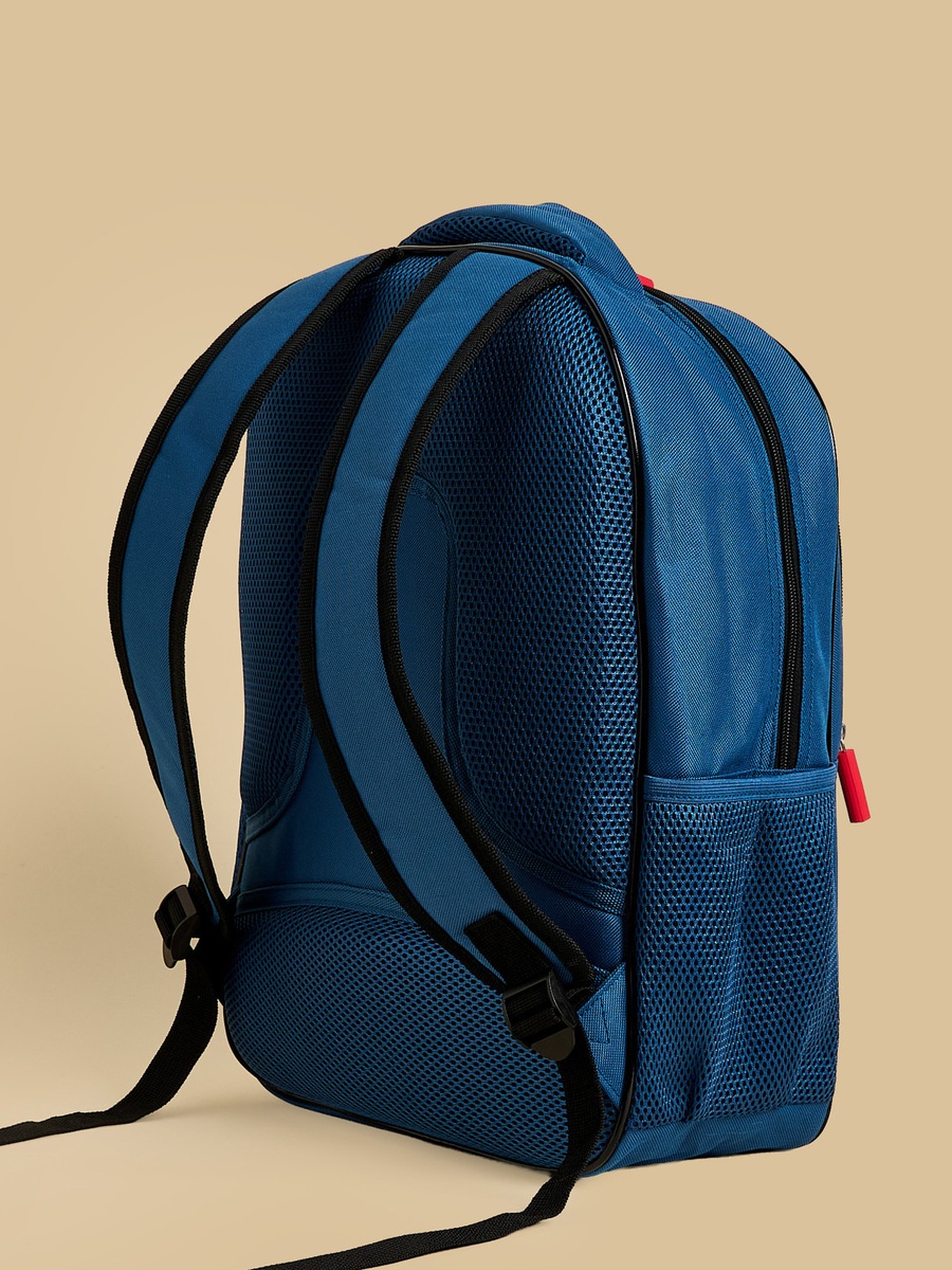 Racing Print Backpack with Adjustable Shoulder Straps