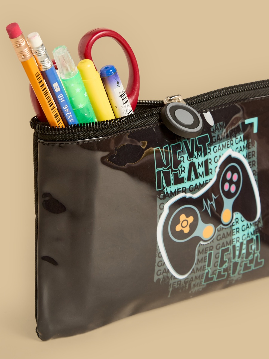 Gamer Print 5-Piece Trolley Backpack Set