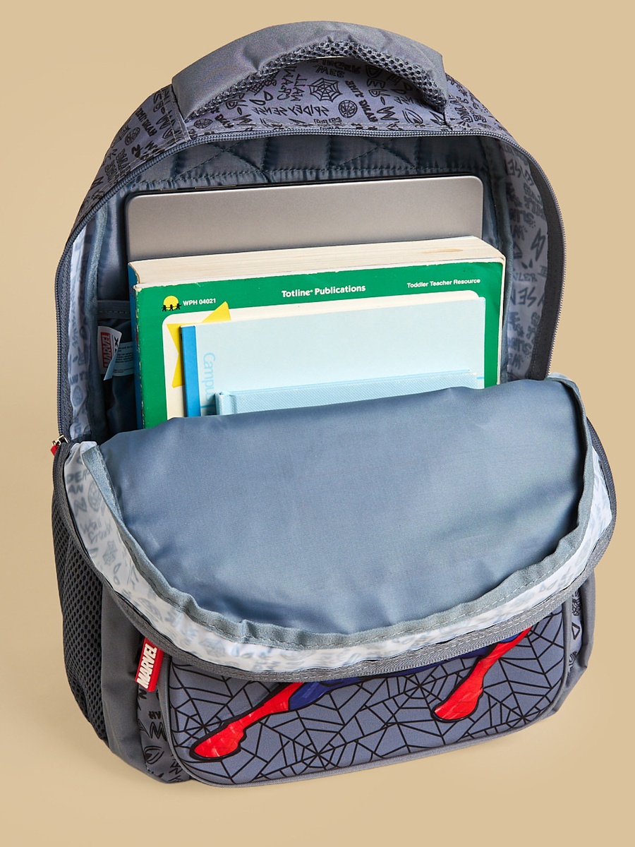 Spider-Man Print Backpack with Adjustable Straps