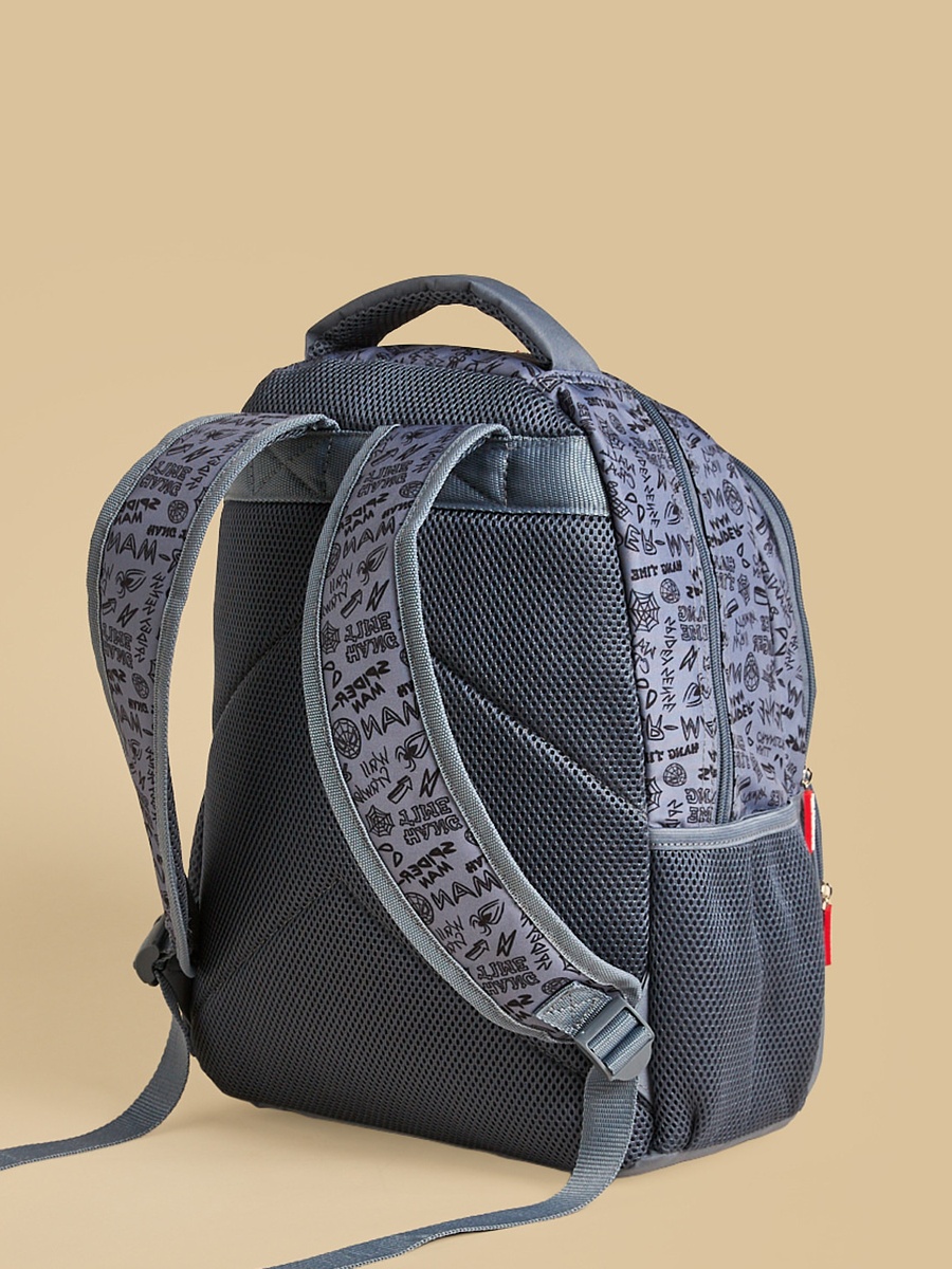 Spider-Man Print Backpack with Adjustable Straps