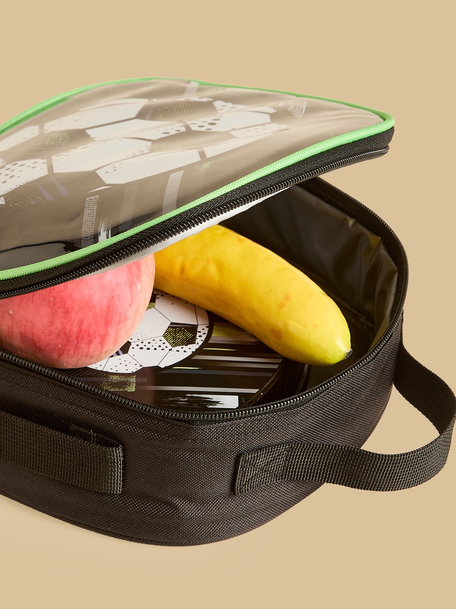 Football Print 5-Piece Trolley Bag Set