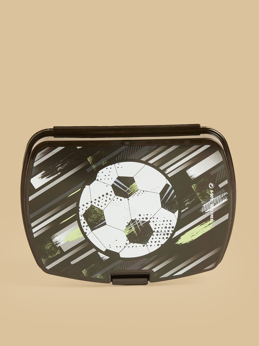 Football Print 5-Piece Trolley Bag Set