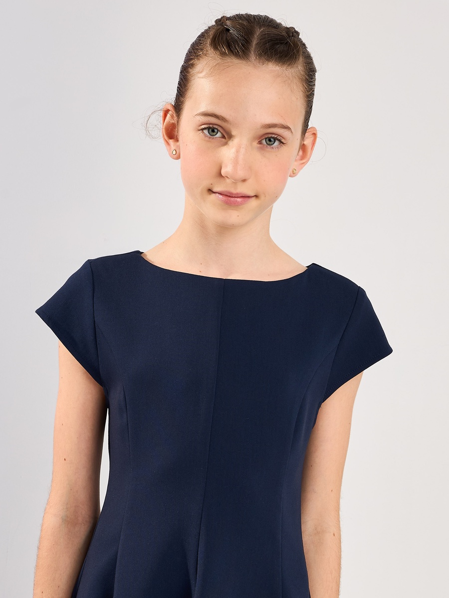 Boat Neck Fit and Flare Dress