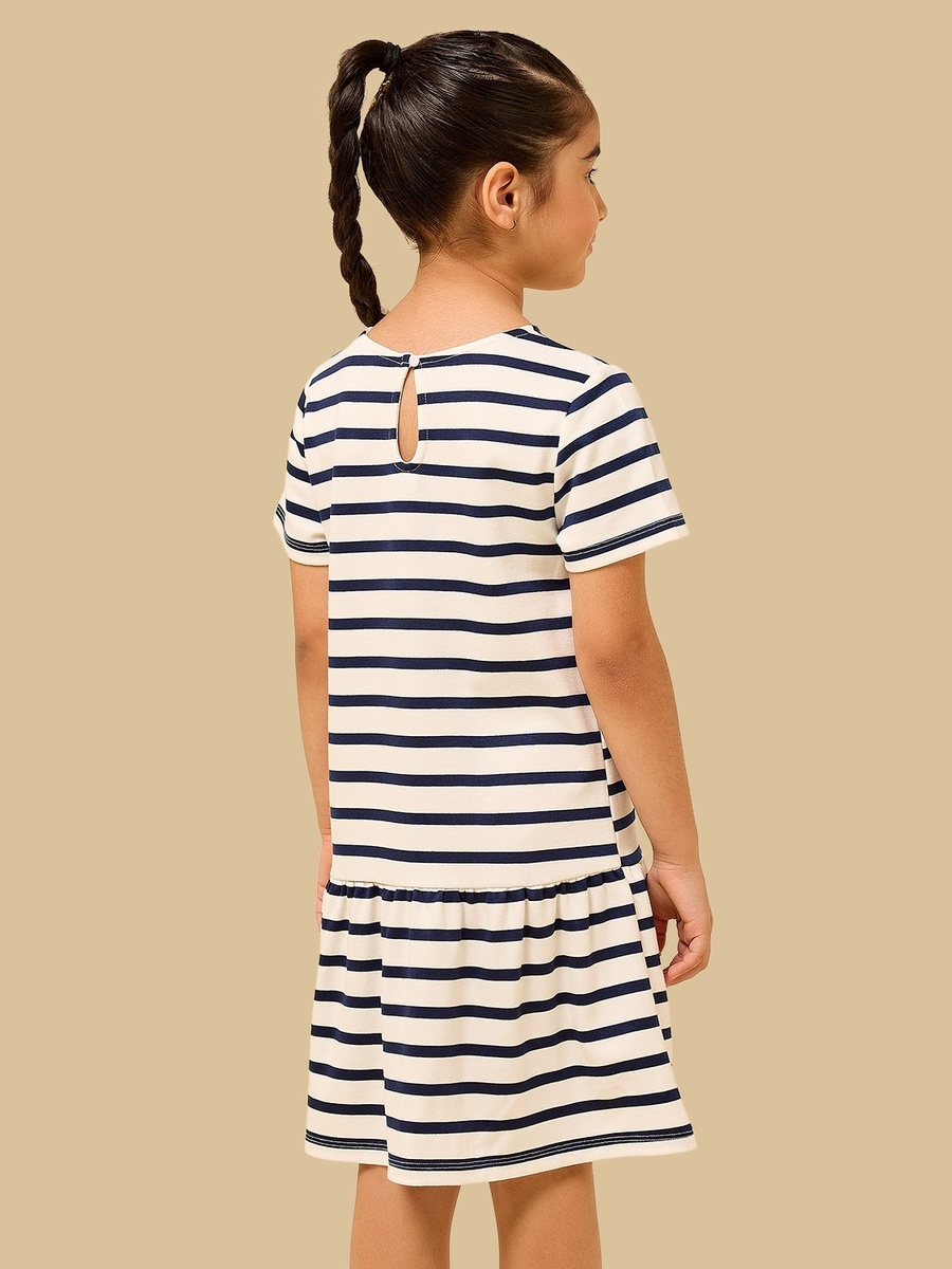 Striped Drop Waist Dress