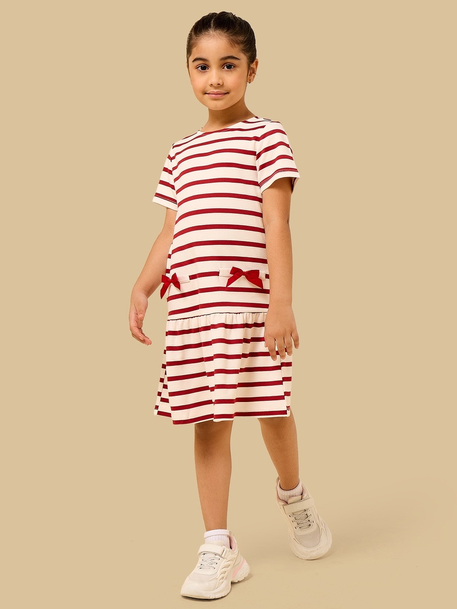 Striped Drop Waist Dress
