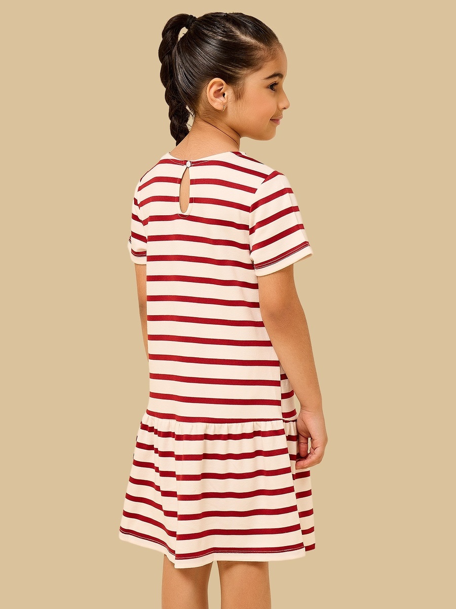 Striped Drop Waist Dress