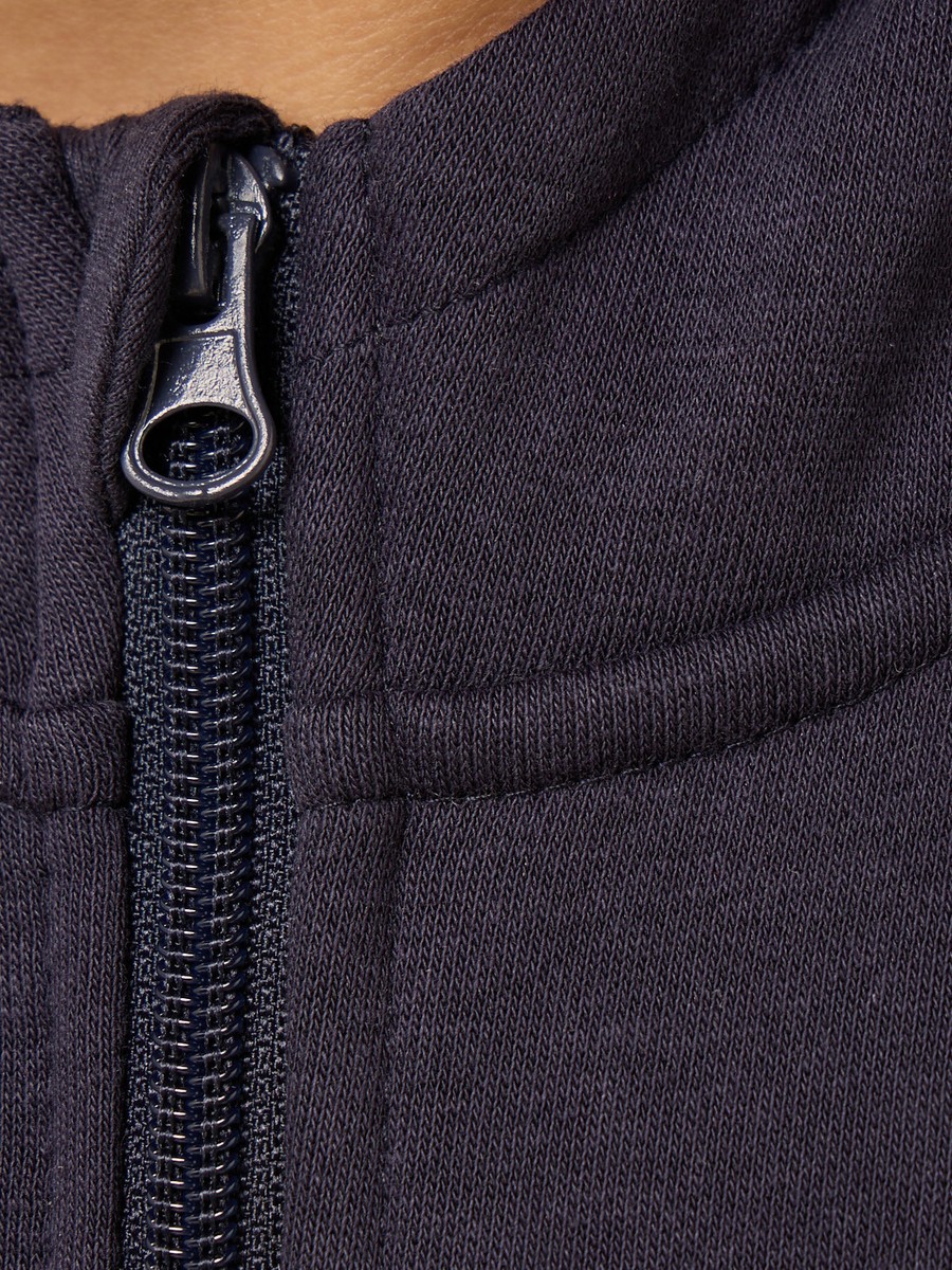 Plain Zip Through Hoodie