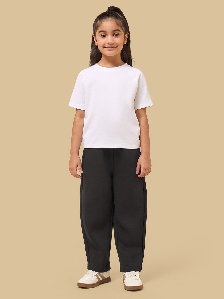 Mid-Rise Wide Leg Track Pants