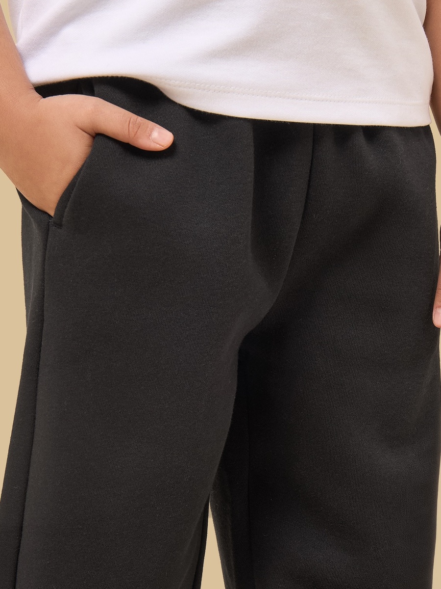 Mid-Rise Wide Leg Track Pants