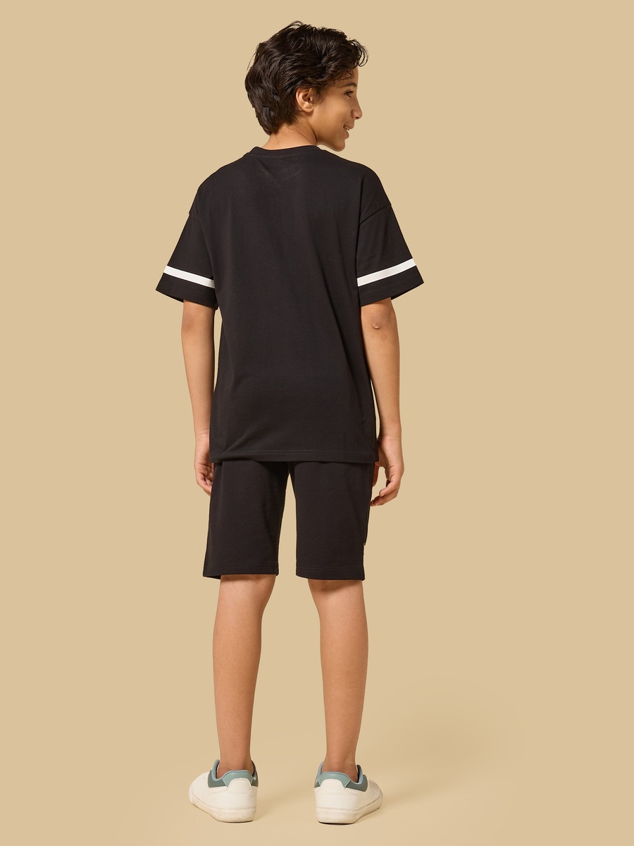 New York Print T-Shirt and Shorts Set