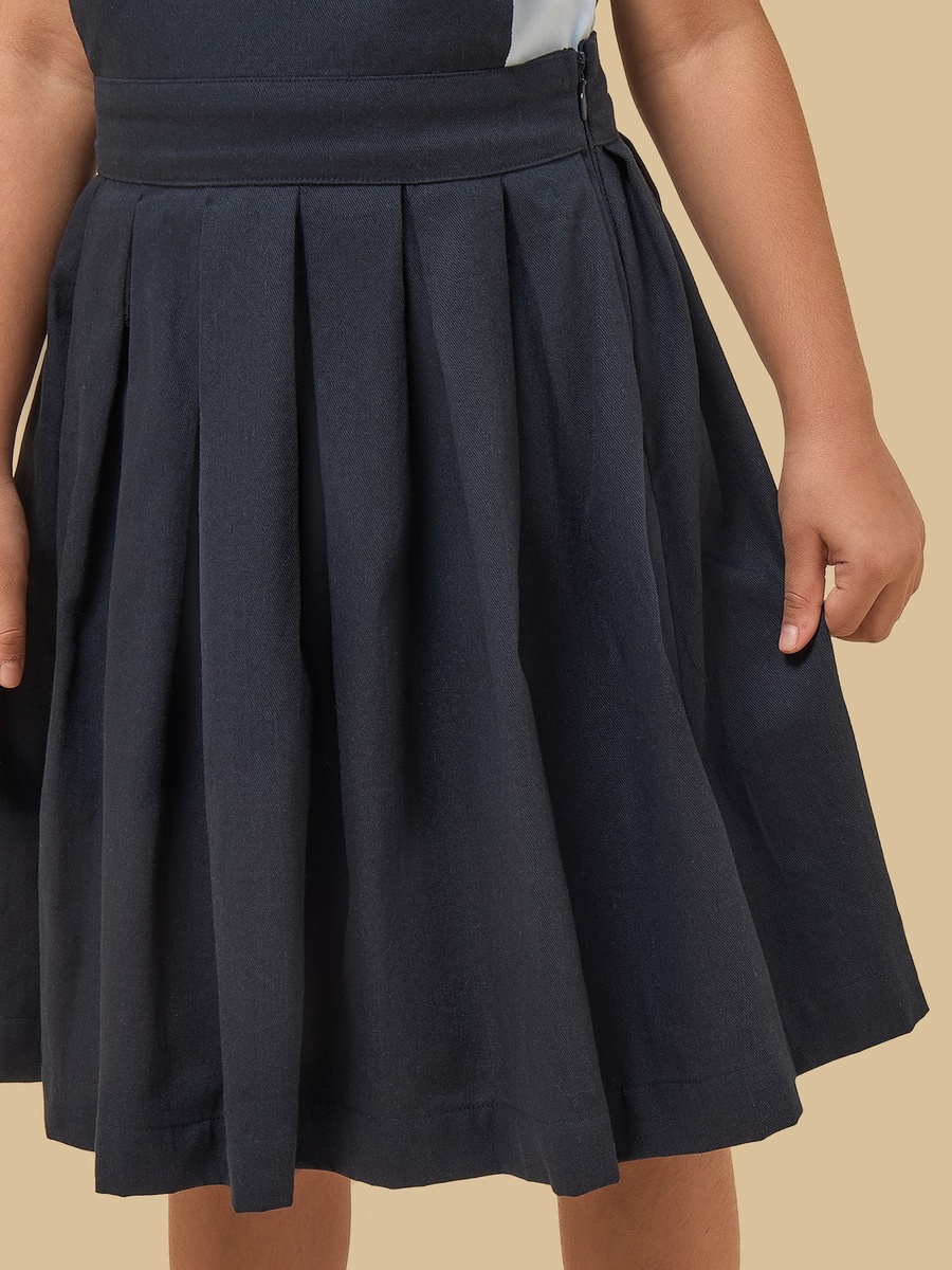 Pleated Pinafore and Shirt Set