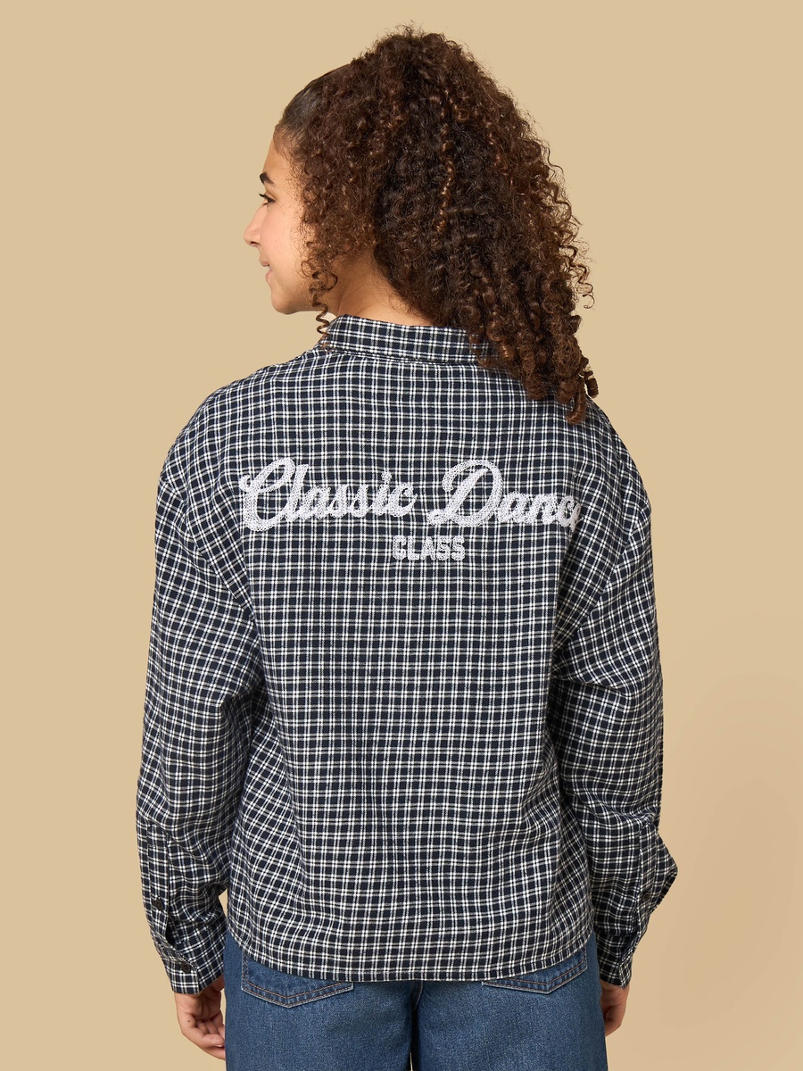Checked Oversized Cotton Shirt