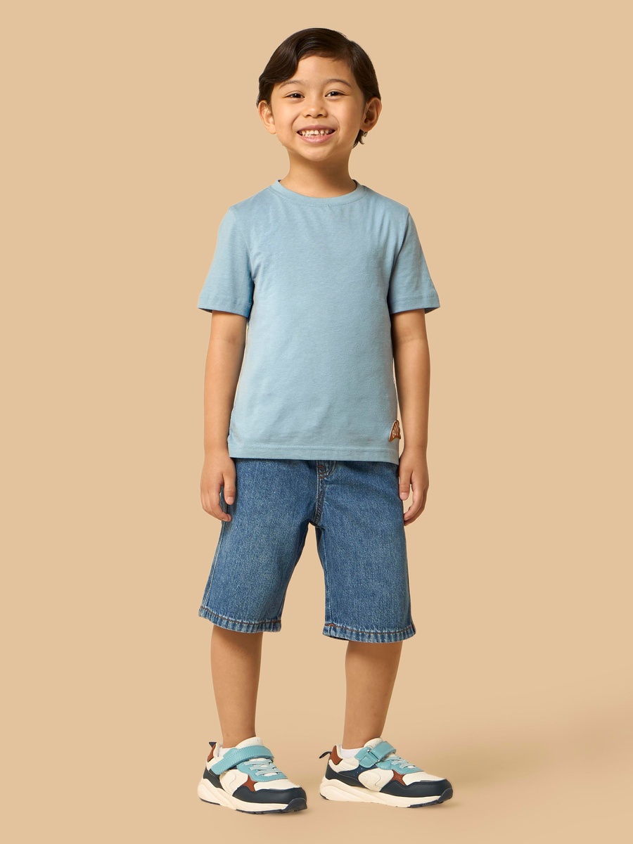 Pull-On Denim Shorts