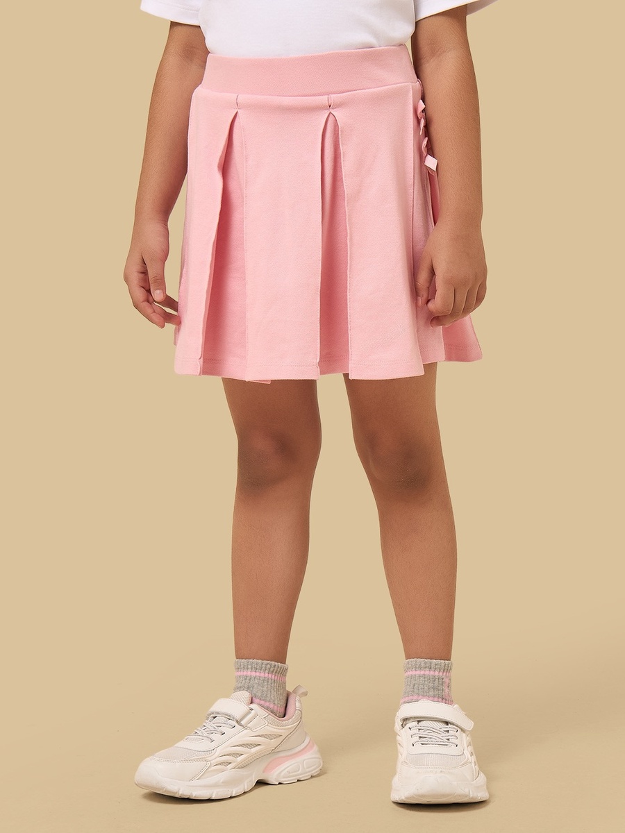 Pleated Cotton Skirt