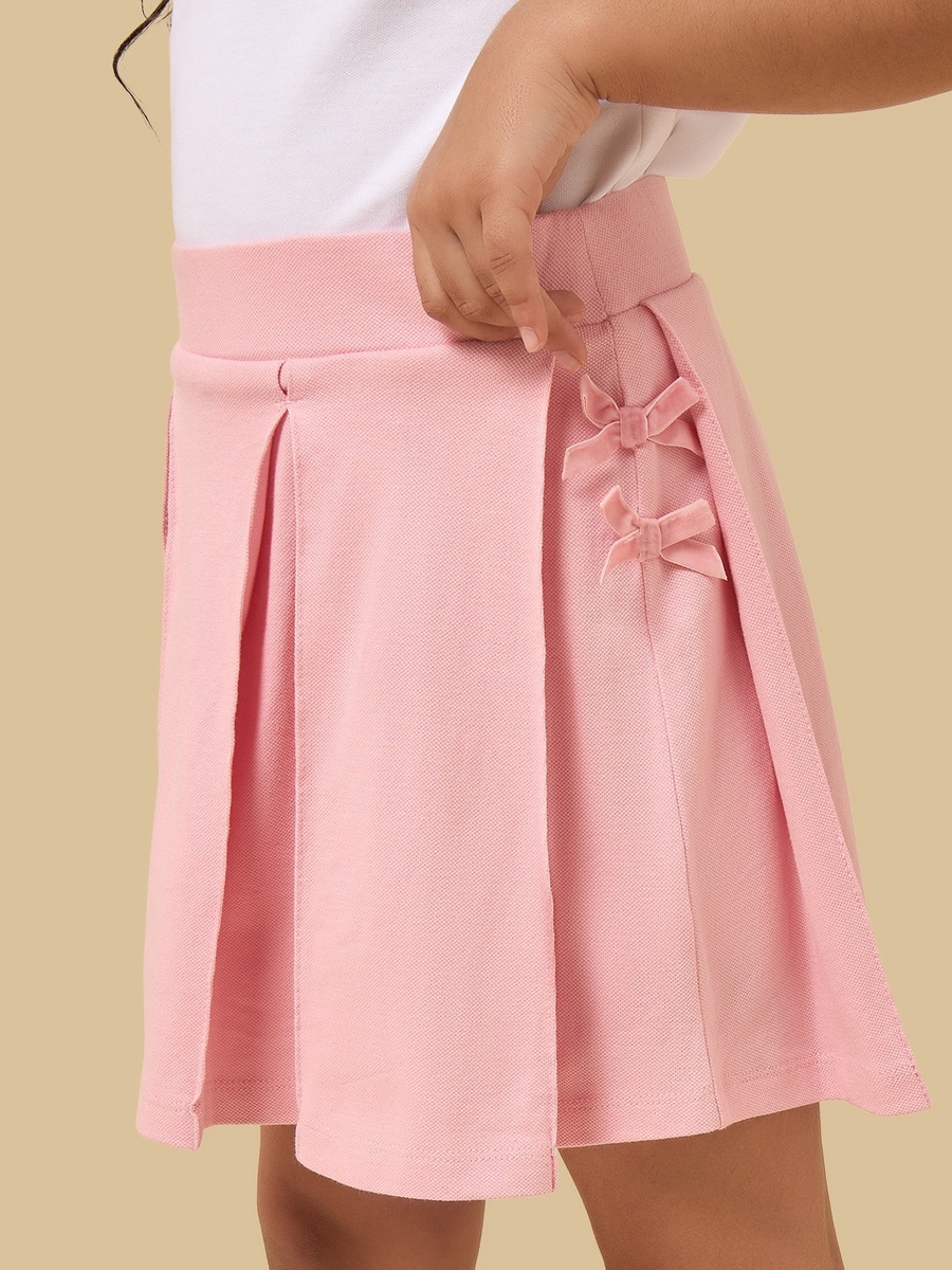 Pleated Cotton Skirt