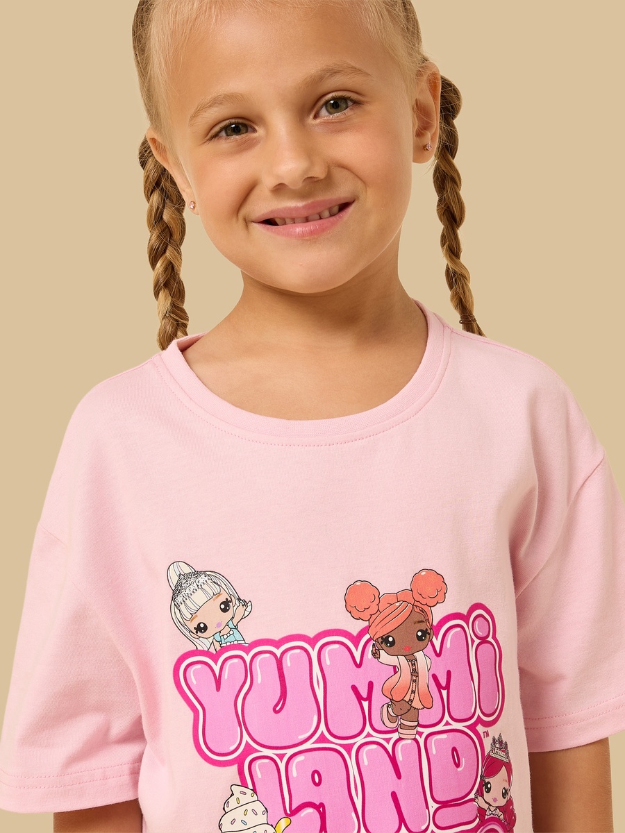 Yummiland Print Cotton Oversized T-Shirt