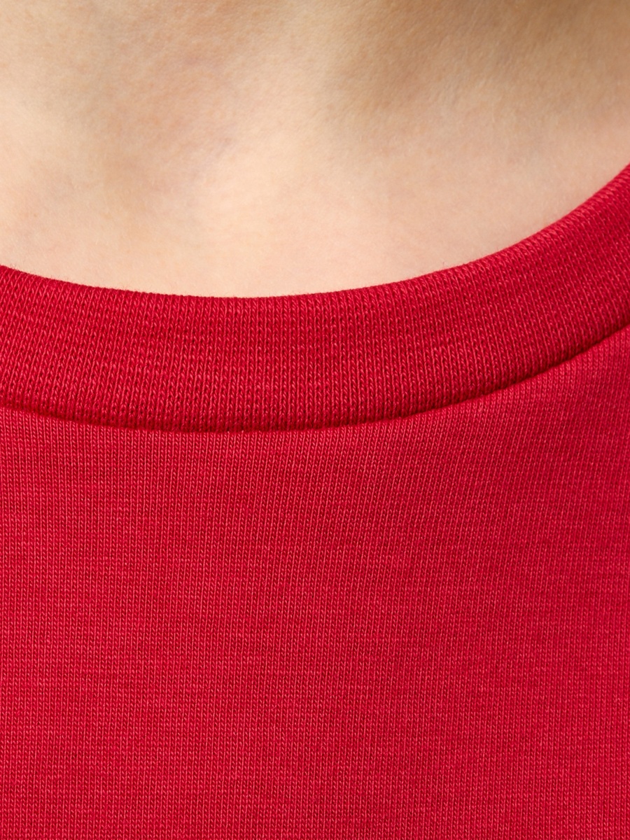 Stitch Print Oversized Cotton T-Shirt
