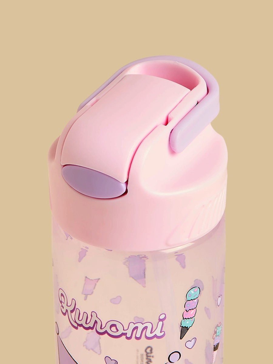 Kuromi Print Water Bottle - 600 ml