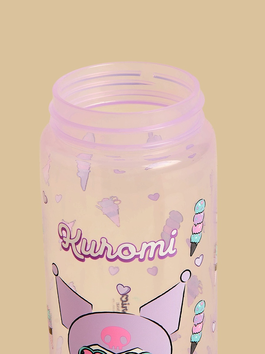 Kuromi Print Water Bottle - 600 ml
