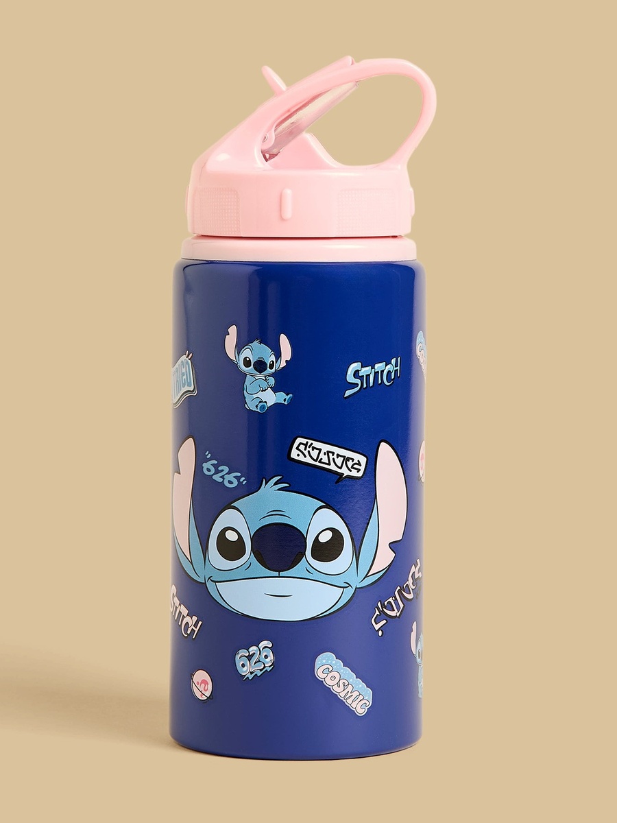 Stitch Print Water Bottle - 600 ml