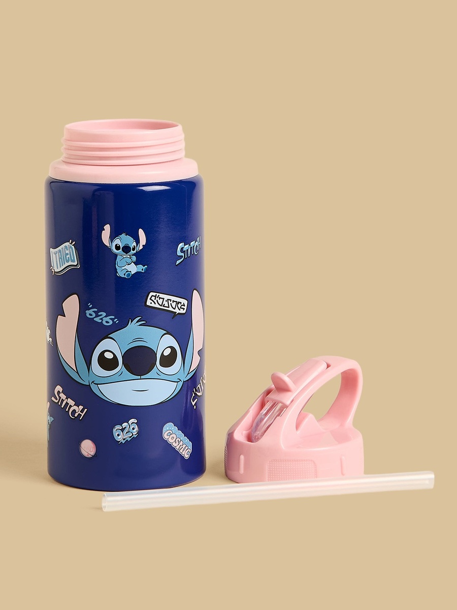 Stitch Print Water Bottle - 600 ml