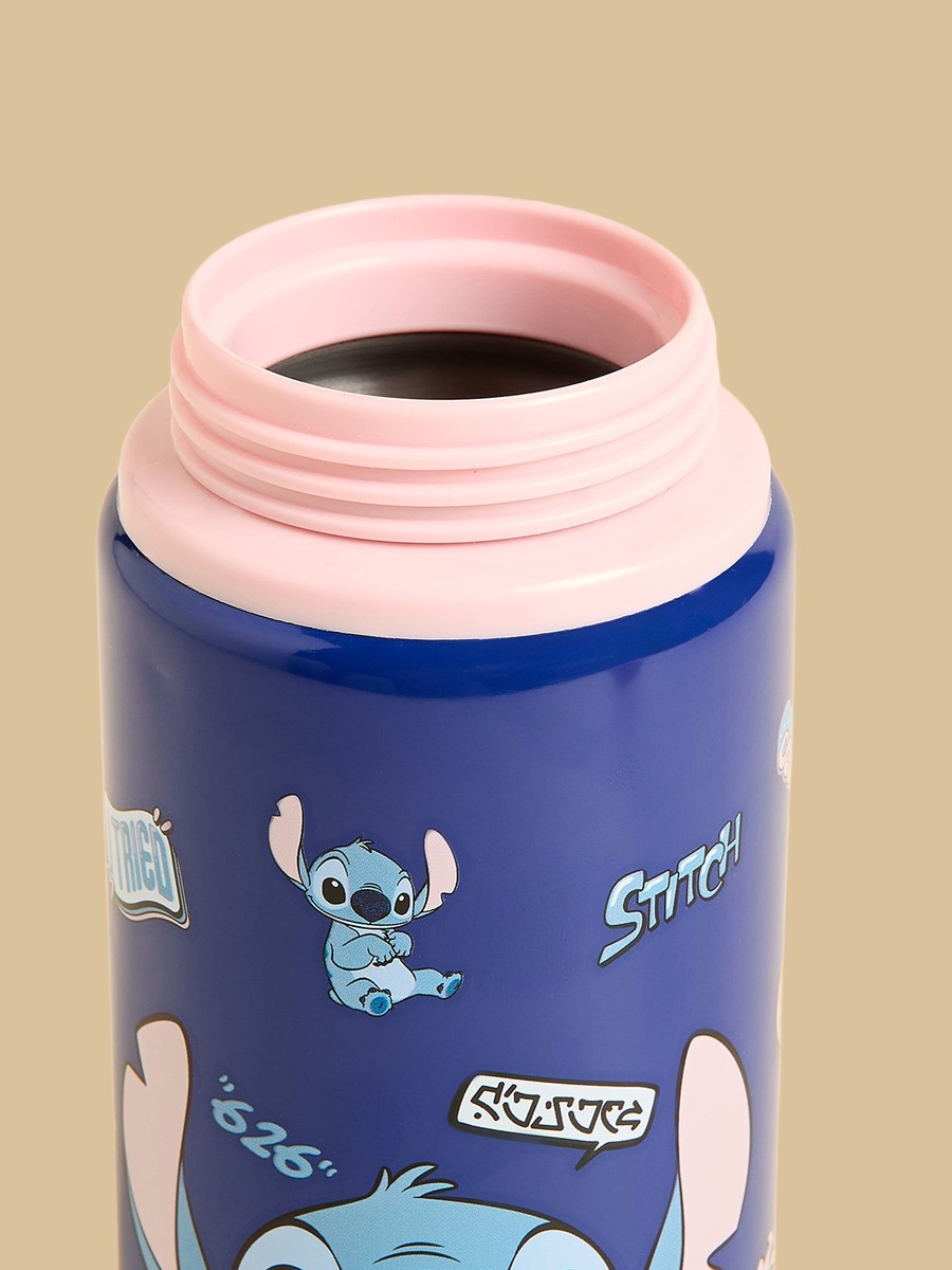 Stitch Print Water Bottle - 600 ml