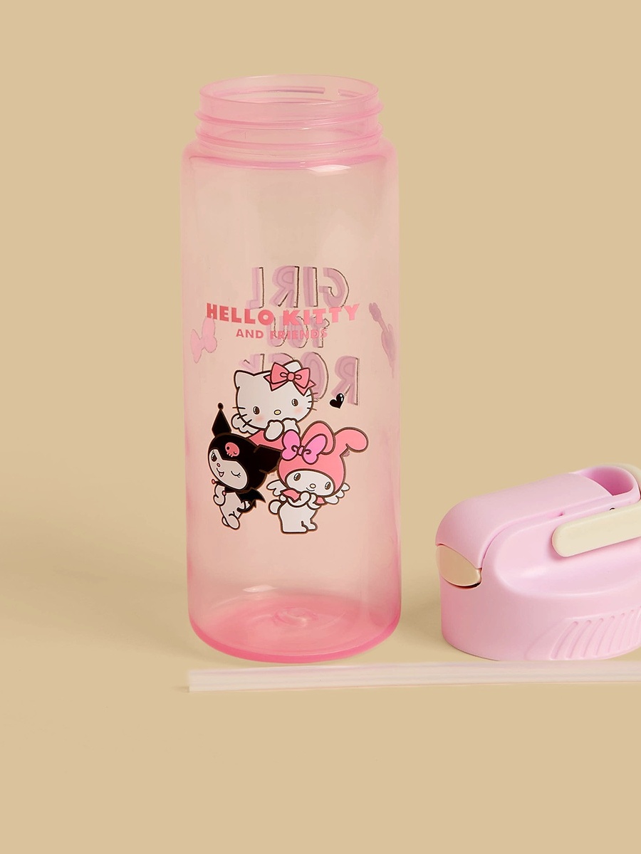 Hello Kitty and Friends Print Water Bottle - 600 ml